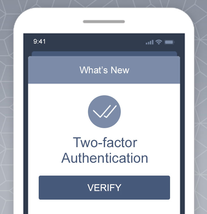 What's new, two-factor authentication
